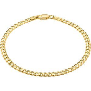 18K Gold Plated 925 Sterling Silver Chain Bracelets for Women, Waterproof Tarnis